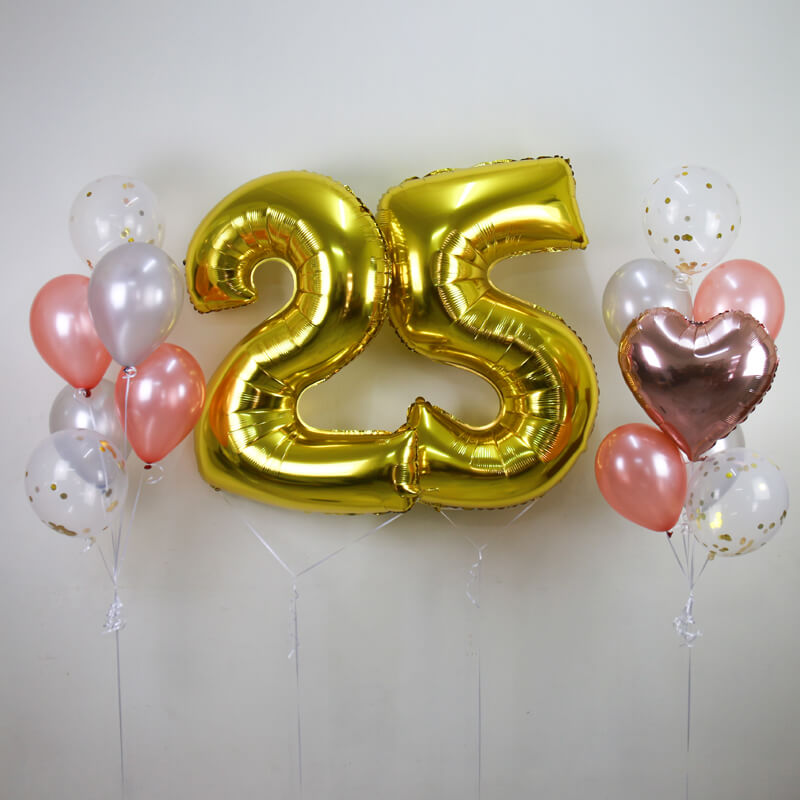 Demmy Number Foil Balloon Bunch