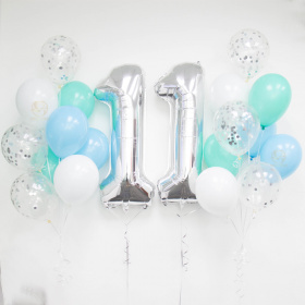 Molly Number Foil Balloon Bunch