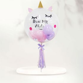 24inch Unicorn Bubble Balloon (Normal Air)