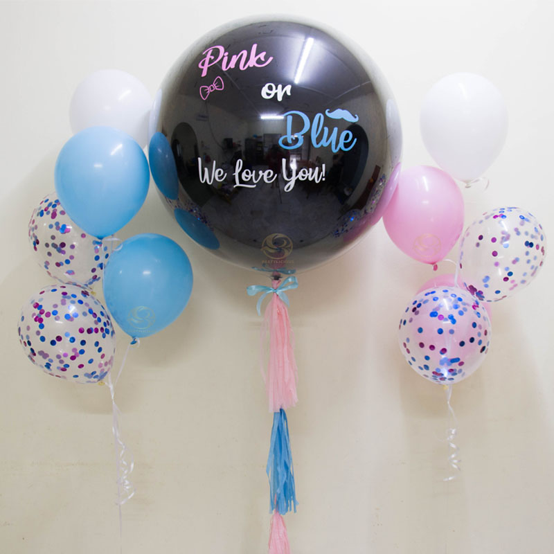 Gender Reveal Balloon Bunch Set B