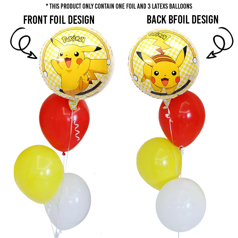Pikachu Latex Balloon Bunch