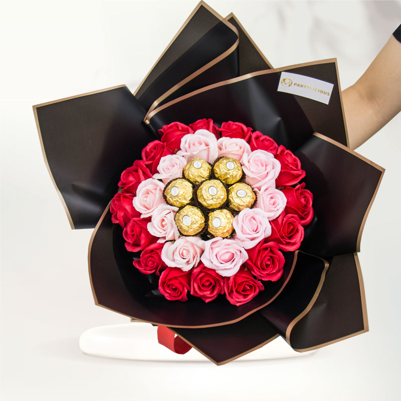 Monica Soap Rose Chocolate Bouquet