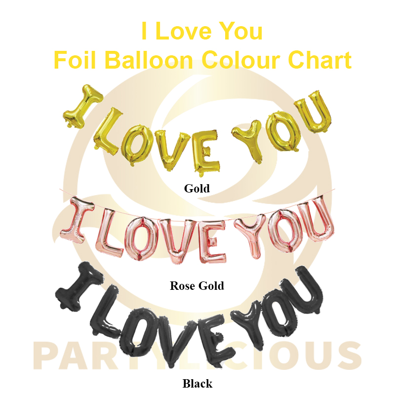 I Love You Foil Balloon