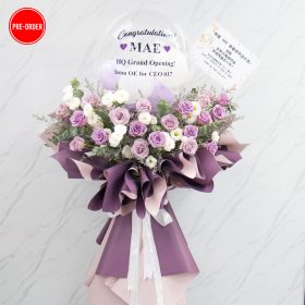 Violet Grand Opening Flower Stand