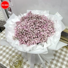 Light Pink Baby Breath Bouquet | Fresh