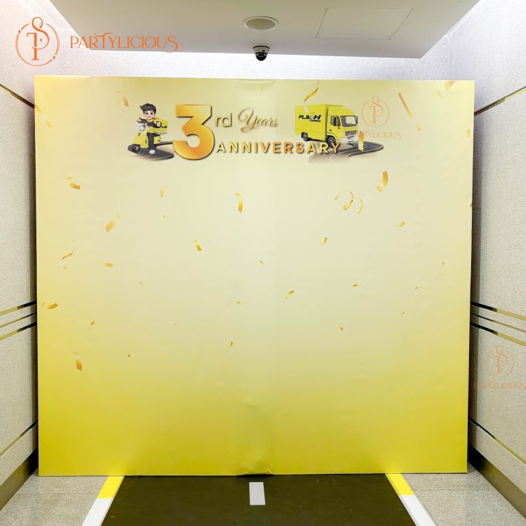 Timber frame wooden backdrop for event rental in Kuala Lumpur
