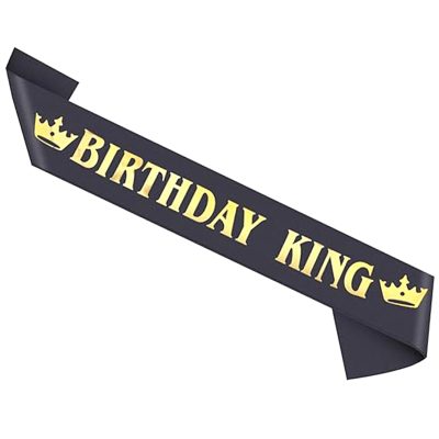 Birthday King sash