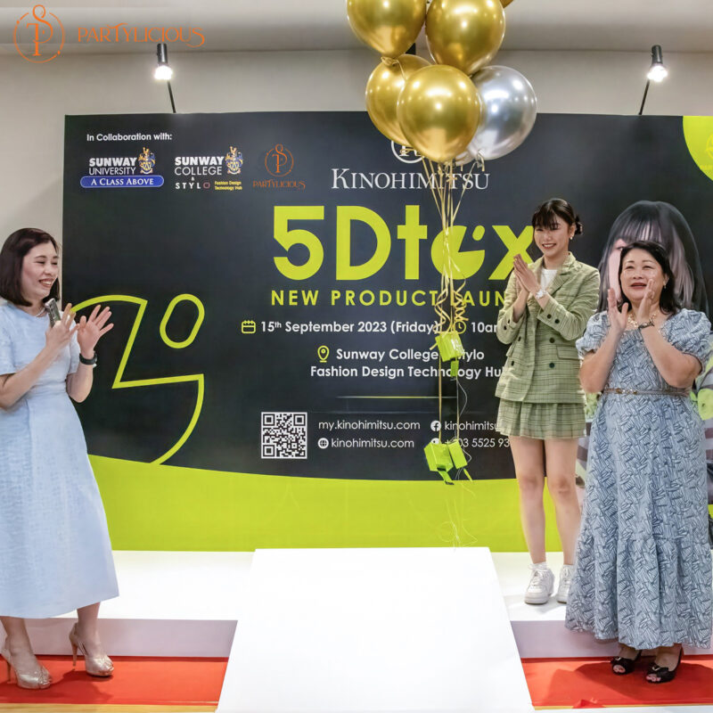 Kinohimitsu corporate product launch event setup