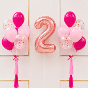 Alba Number Foil Balloon Bunch