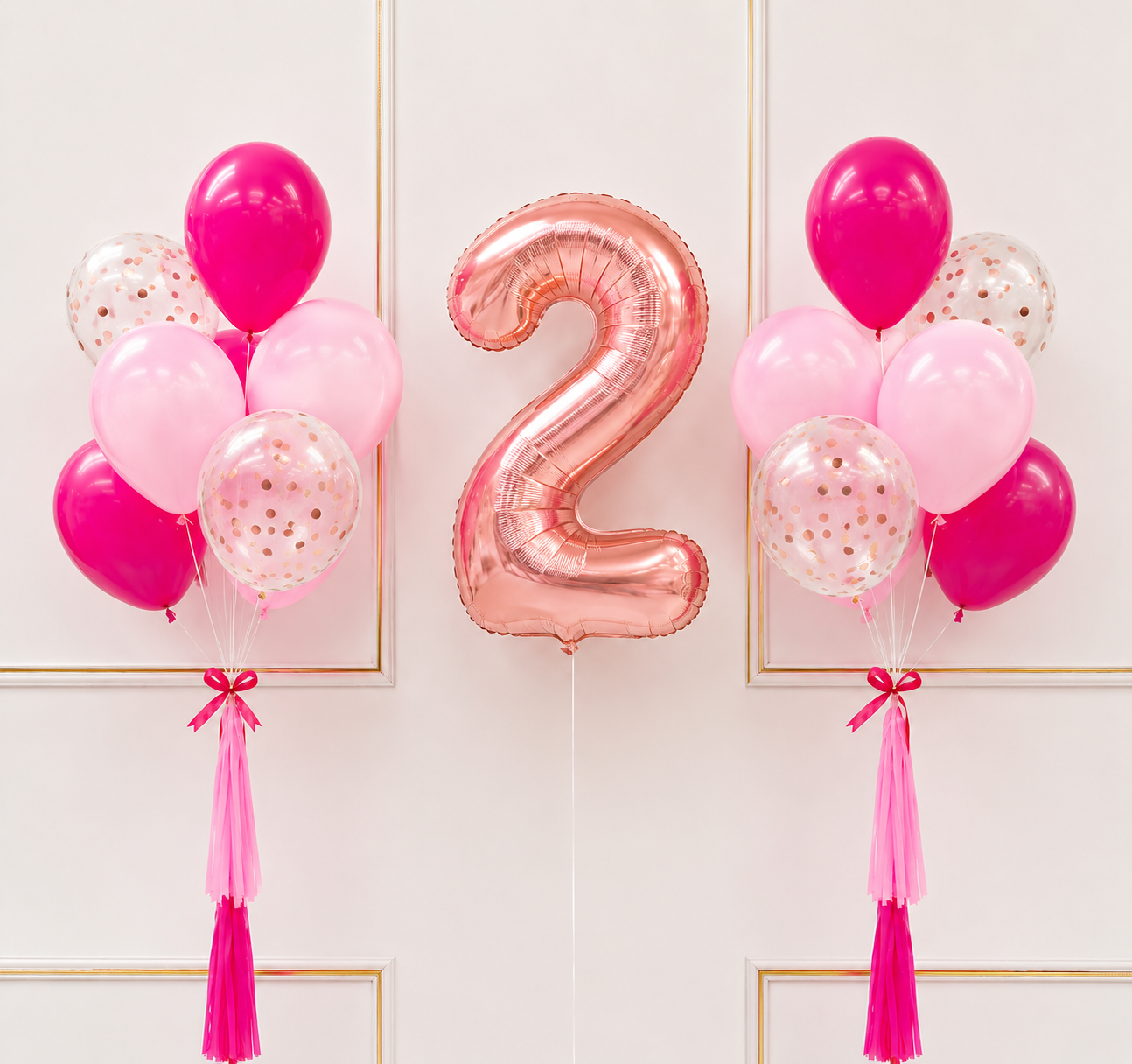 Alba Number Foil Balloon Bunch