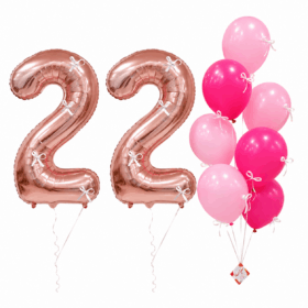 Deluxe Breezy Number Balloon Bunch
