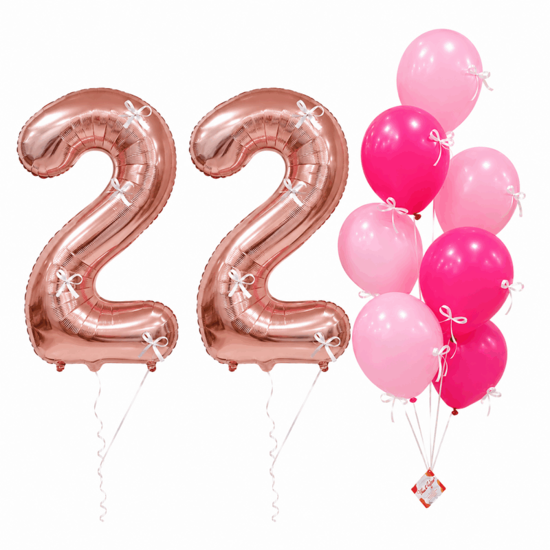 Deluxe Breezy Number Balloon Bunch