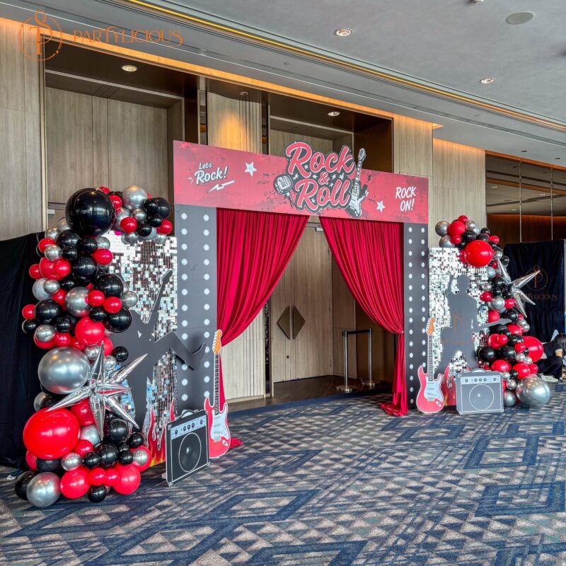 Corporate event decoration KL — entrance styling