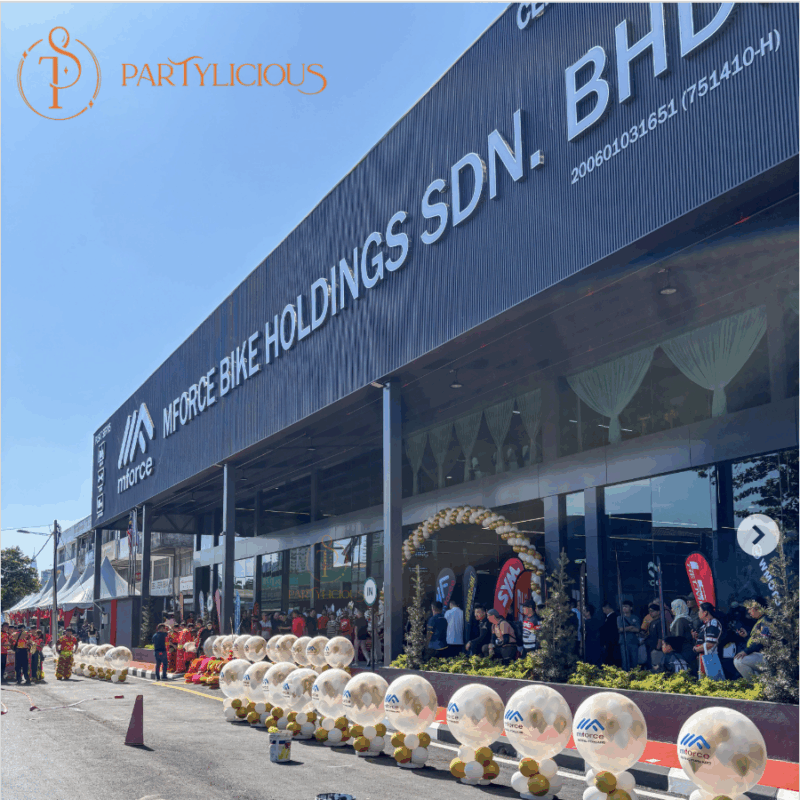 Mforce Bike grand opening balloon decoration by Partylicious in Kuala Lumpur