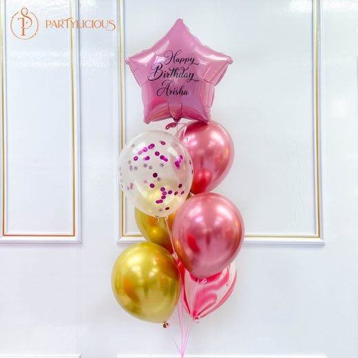 Latex balloon bouquet from Partylicious balloon shop Kuala Lumpur