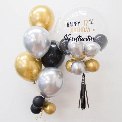 Bubble balloon bouquet available at our KL balloon shop
