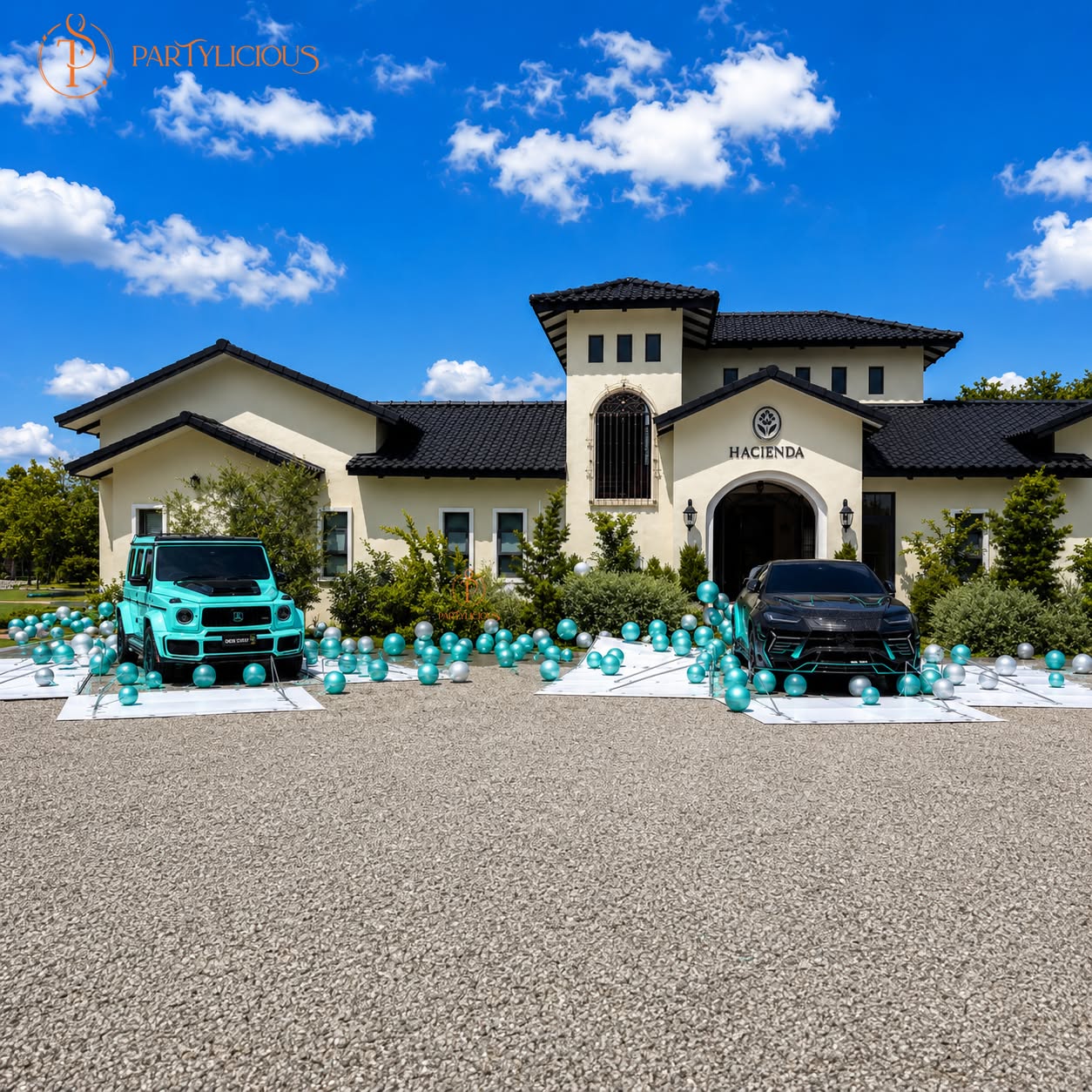 Car reveal decoration setup by Partylicious in Kuala Lumpur