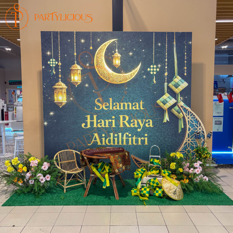 Lotus Hari Raya Backdrop